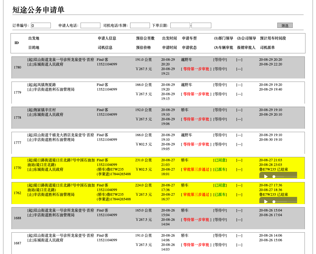 1、(出租車小程序下單打車APP軟件)APP消息推送 個(gè)人消息推送： 自己的支付、評(píng)價(jià)、投訴、申請(qǐng)等的結(jié)果消息推送； 公共消息推送： 廣告、優(yōu)惠、事件、通知等公共信息推送； 訂單語(yǔ)音播報(bào)： 新訂單彈屏并語(yǔ)音播報(bào)， 系統(tǒng)向司機(jī)推送訂單時(shí)，司機(jī)端以彈屏方式顯示出發(fā)地、目的地、距離司機(jī)距離和地圖路徑規(guī)劃的信息，同時(shí)語(yǔ)音播報(bào)該訂單； 2、 (出租車小程序下單打車APP軟件)循環(huán)播報(bào)： 如果司機(jī)未聽(tīng)清該訂單，司機(jī)端APP會(huì)持續(xù)循環(huán)播報(bào)未被搶走或取消的訂單； 聽(tīng)單頁(yè)顯示數(shù)據(jù)： 在線時(shí)長(zhǎng)， 當(dāng)天的在線時(shí)長(zhǎng)；